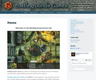 Battlegroundsgames.com(Virtual tabletop software for gaming online (or offline)) Screenshot