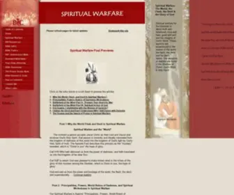 Battleinchrist.com(Spiritual Warfare) Screenshot