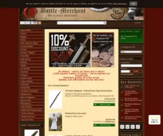 Battlemerchant.com(Dein Online Shop für Mittelalter) Screenshot