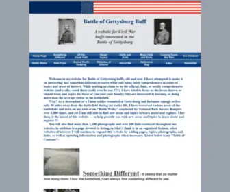 Battleofgettysburgbuff.com(My website for Battle of Gettysburg buffs) Screenshot