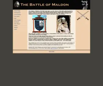 Battleofmaldon.org.uk(Battle of Maldon) Screenshot