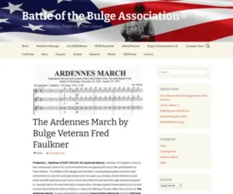 Battleofthebulge.org(Veterans of the Battle of the Bulge) Screenshot