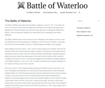 Battleofwaterloo.org(The Battle of Waterloo) Screenshot