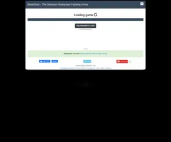 Battlestick.net(The Stickman Multiplayer Fighting Game Arena) Screenshot