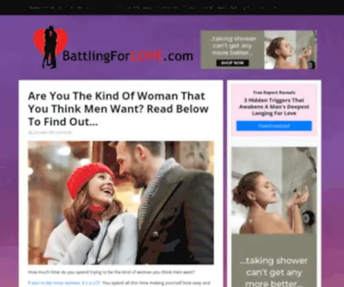 Battlingforlove.com(His and hers) Screenshot