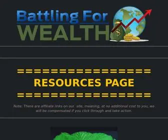 Battlingforwealth.com(BattlingForWealth) Screenshot