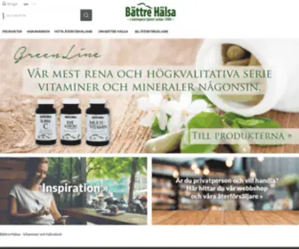 Battrehalsa.se(Vitaminer) Screenshot