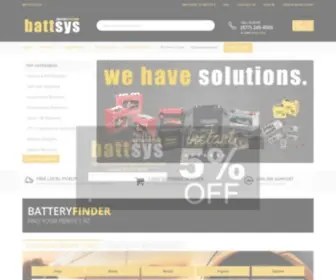 Battsys.com(Battery Systems Online) Screenshot