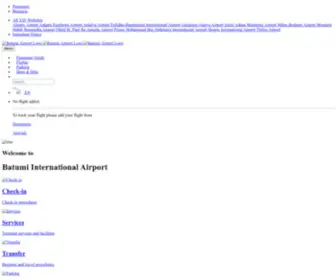 Batumiairport.com(Batumi Airport) Screenshot