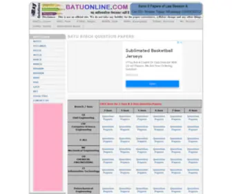 Batuonline.com(BATU (DBATU) Question Papers All Courses All Semester BATU ( DBATU) University) Screenshot