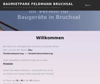 Bau-Miet-Park.de(Baumietpark Feldmann Bruchsal) Screenshot