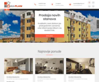 Bau-Plan.co.rs(D.o.o za građevinarstvoa) Screenshot