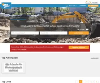 Bau-Stellen.de(Aktuell 45725 Jobs im Baugewerbe auf) Screenshot