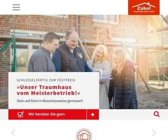 Bau-Zabel.de(Maurermeisterbetrieb aus Nindorf) Screenshot