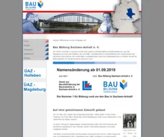 Bauausbildung.de(Bau Bildung Sachsen) Screenshot