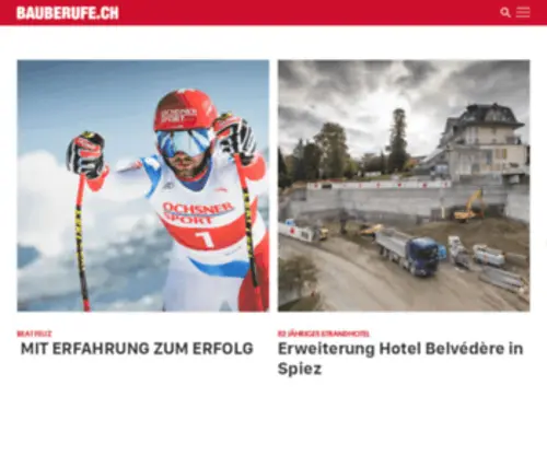 Bauberufe.ch(Schweizerischer Baumeisterverband) Screenshot