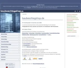 Baubeschlagshop.de(Ihr beschläge) Screenshot