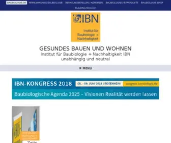 Baubiologie.de(Institut für Baubiologie) Screenshot