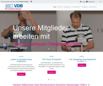 Baubiologie.net(Berufsverband Deutscher Baubiologen e.V) Screenshot