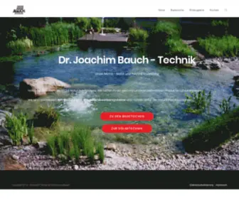 Bauch-Technik.de(Bauch Solar Pool Teich Schwimmbecken Poolheizung Badeteich Glauchau Sachsen) Screenshot