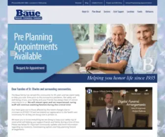 Baue.com(Baue Funeral Homes) Screenshot