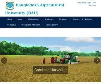 Bau.edu.bd(Bangladesh Agricultural University (BAU)) Screenshot