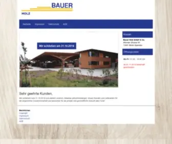 Bauer-Holz.de(Holzhandel für Berlin und Umgebung) Screenshot