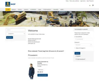 Bauer-Products.de(BAUER Online Shop) Screenshot