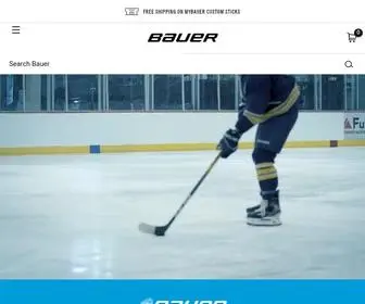 Bauer.com(Home of Hockey) Screenshot