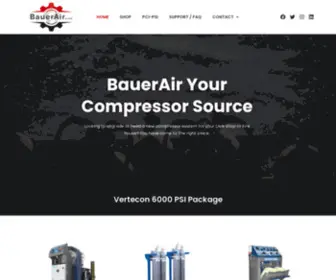 Bauerair.com(BauerAir Compressors) Screenshot