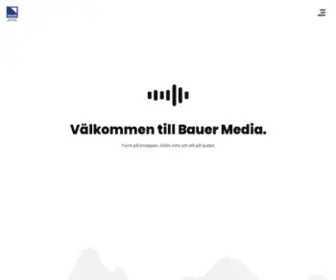 Bauermedia.se(Sveriges största fristående radioföretag) Screenshot