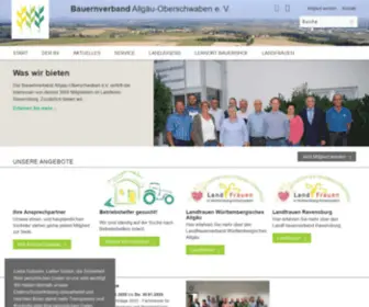 Bauernverband-AO.de(Bauernverband Allgäu) Screenshot