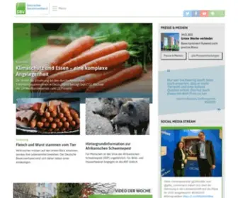 Bauernverband.de(Deutscher Bauernverband e.V) Screenshot