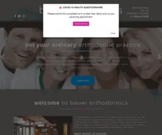 Bauerortho.com(Bauer Orthodontics) Screenshot