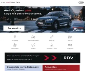 Bauerparis.fr(AUDI BAUER Paris) Screenshot