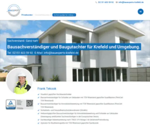 Bauexperts-Krefeld.de(Bausachverständiger & Baugutachter) Screenshot