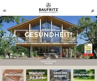 Baufritz.com(Fertighäuser von Baufritz) Screenshot