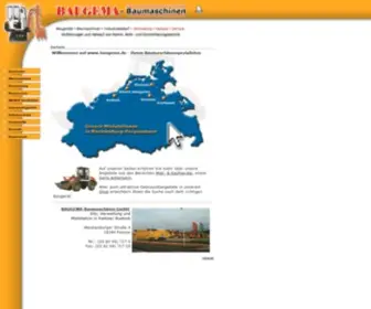 Baugema.de(BAUGEMA-Baumaschinen GmbH) Screenshot