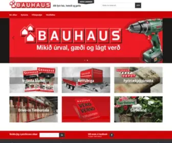 Bauhaus.is(Eitt mesta úrval landsins) Screenshot