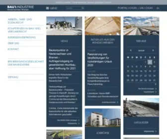 Bauindustrie-Nord.de(Bauindustrieverband Niedersachsen) Screenshot