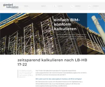 Baukalkulation.at(Standardkalkulation Hochbau) Screenshot