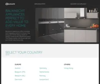 Bauknecht.eu(Quality Home & Kitchen Appliances) Screenshot
