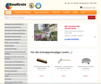 Baukreis.com(Werkzeug, Arbeitsschutz, Baugeräte, Berufskleidung, Elektrowerkzeug, Messtechnik, Vermessungstechnik und Baumaschinen kaufen im BauKreis Online Shop) Screenshot