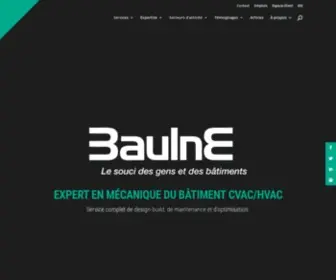 Baulne.ca(Experts HVAC & mécanique du bâtiment au Québec) Screenshot