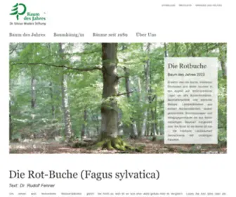 Baum-DES-Jahres.de(Baum des Jahres) Screenshot