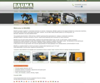 Bauma-GMBH.com(BAUMA GmbH) Screenshot