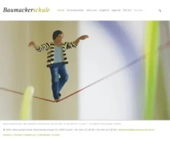 Baumackerschule.ch(Privatschule Zürich Oerlikon mit Sekundarschule A und B) Screenshot