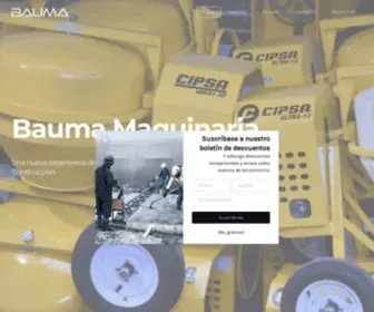 Baumamaquinaria.com(Maquinaria para construcción) Screenshot