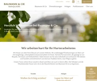 Baumann-Banquiers.ch(Wir arbeiten hart für Ihr Harterarbeitetes) Screenshot