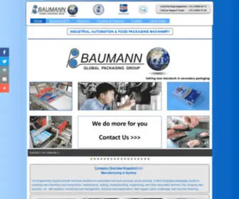 Baumann-Industries.com(Packaging Machines) Screenshot